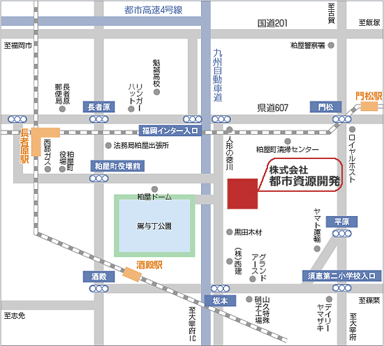 都市資源開発の地図